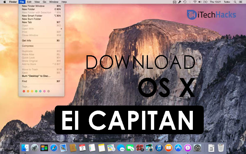 Download original mac os x ei captain dmg file version download
